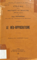 LE NEO HIPPOCRATISME (FRENCH)