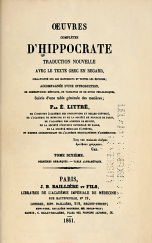OEUVRES COMPLÈTES D'HIPPOCRATE X